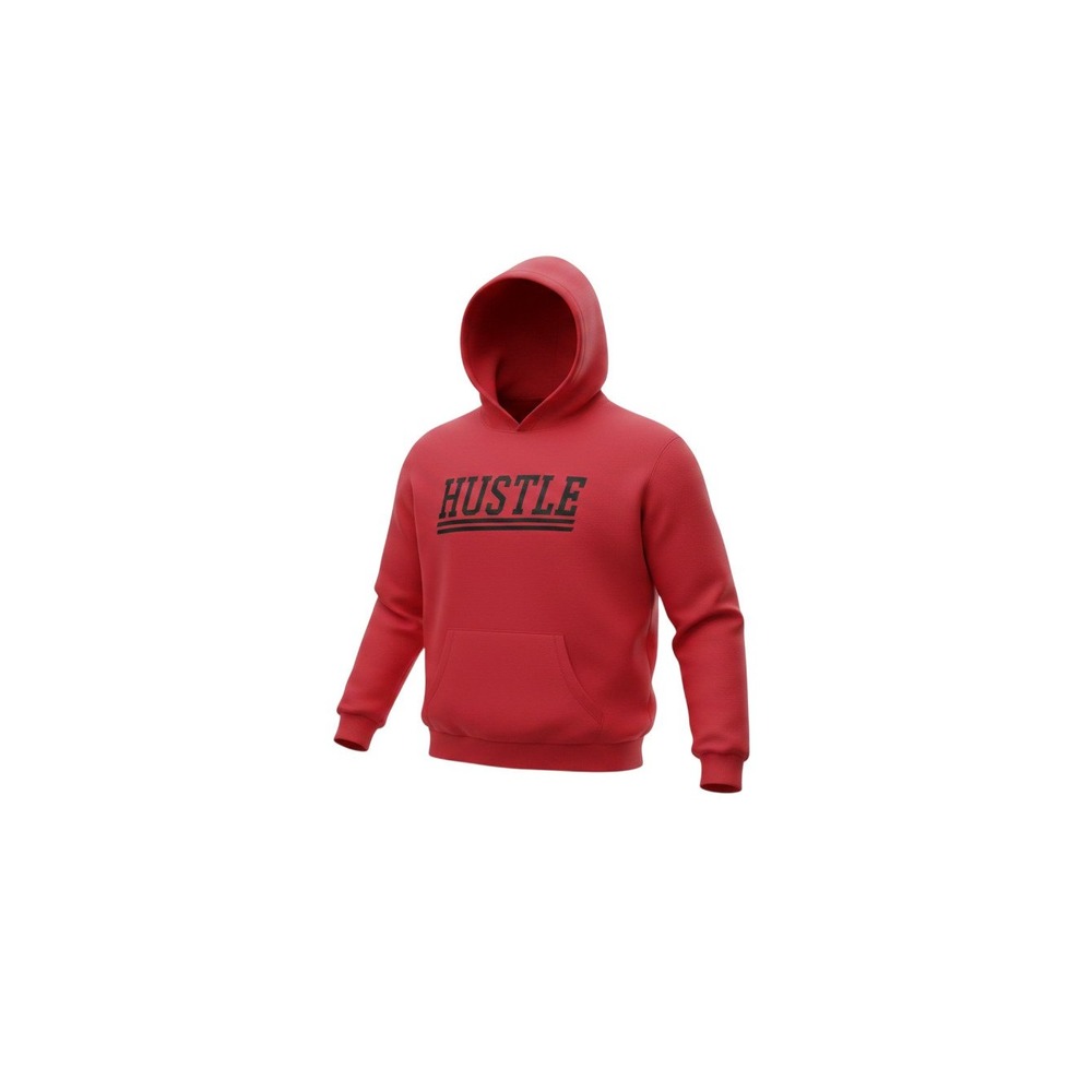 rue21 Hoodie Mens XL Red New Hustle Graphic Fleece Sweatshirt